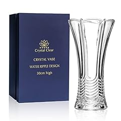 Crystal vase inch for sale  Delivered anywhere in USA 