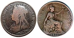 1901 one penny usato  Spedito ovunque in Italia 