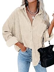 Womens corduroy button for sale  Delivered anywhere in USA 