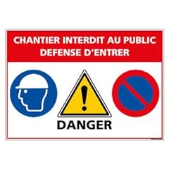 Panneau chantier interdit d'occasion  Livré partout en France