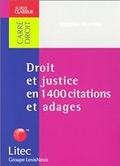 Droit justice 1400 d'occasion  Livré partout en France