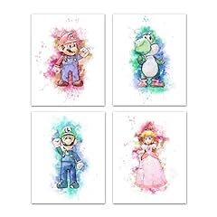 Super Mario Bros Wall Art Game Room Decor - Watercolor for sale  Delivered anywhere in Canada