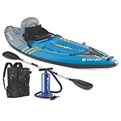 Sevylor Quikpak K1 1-Person Kayak Blue, 8'7" x 3', used for sale  Delivered anywhere in USA 