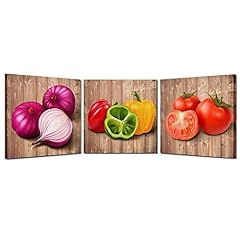 Kreative Arts 3 Piece Wall Art Sets Retro Vegetables for sale  Delivered anywhere in Canada