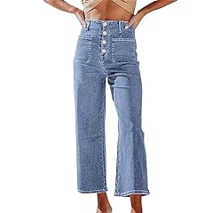 Womens cropped denim for sale  Delivered anywhere in UK
