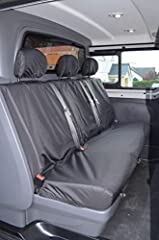 Seat Covers For Vauxhall Vivaro Crew Cab (01-14) Black for sale  Delivered anywhere in UK