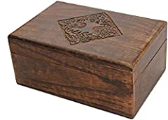 Indus Lifespace Wooden Jewellery Trinket Box Keepsake for sale  Delivered anywhere in UK