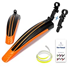 ioutdoor Bike Mudguard Set with 27ft DIY Reflective for sale  Delivered anywhere in UK