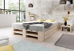 Lermowood palettenbett holz gebraucht kaufen  Wird an jeden Ort in Deutschland