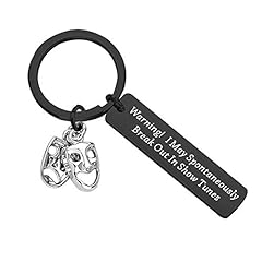 MAOFAED Drama Mask Keychain Broadway Lover Gift Broadway for sale  Delivered anywhere in Canada