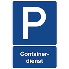 Parking sign containerdienst gebraucht kaufen  Wird an jeden Ort in Deutschland