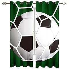 green football curtains for sale  Delivered anywhere in UK