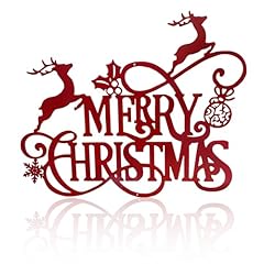 Metal merry christmas for sale  Delivered anywhere in USA 