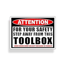 Tool box warning for sale  Delivered anywhere in USA 