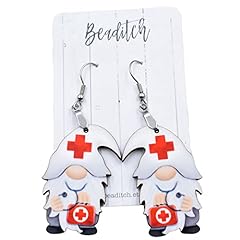 Nurse gnome earrings for sale  Delivered anywhere in USA 