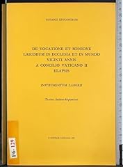 Vocatione missione laicorum usato  Spedito ovunque in Italia 