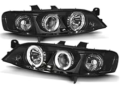 LED Angel Eyes Scheinwerfer Set in schwarz für Opel Vectra B 96-99 gebraucht kaufen  Wird an jeden Ort in Deutschland