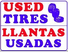 Used tires llantas for sale  Delivered anywhere in USA 