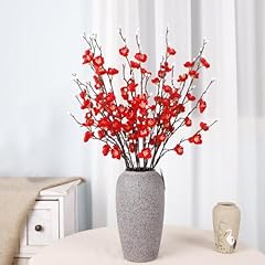 Red artificial flowers for sale  Delivered anywhere in UK