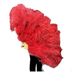 Ostrich feather fan for sale  Delivered anywhere in UK