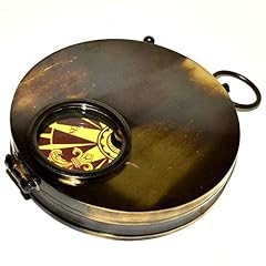 Antique brass compass for sale  Delivered anywhere in UK