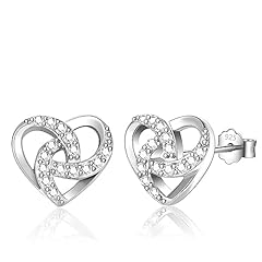 Silver stud earrings for sale  Delivered anywhere in UK