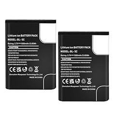 2pcs battery 3.7v for sale  Delivered anywhere in UK