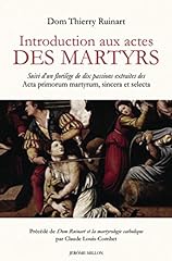 Introduction actes martyrs d'occasion  Livré partout en Belgiqu