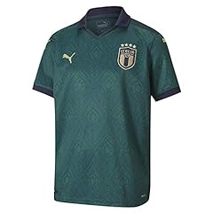 PUMA FIGC Third Shirt Replica Jr, Maglia Calcio Bambino, Ponderosa Pine/Peacoat, 128, usato usato  Spedito ovunque in Italia 