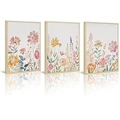 Watercolor wildflower wall for sale  Delivered anywhere in USA 