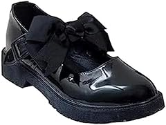 Girls patent black for sale  Delivered anywhere in Ireland