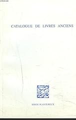 Catalogue livres anciens. d'occasion  Livré partout en France