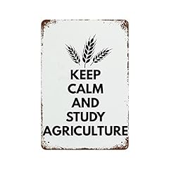 Lplpgg Keep Calm and Study Agriculture Tin Signs Kitchen, used for sale  Delivered anywhere in USA 