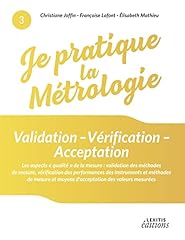 Pratique métrologie validatio d'occasion  Livré partout en France