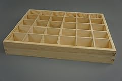 DECOCRAFT Plain Wooden Boxes 30 Comparments Chest Wooden, used for sale  Delivered anywhere in UK