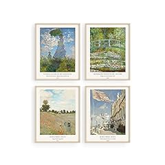 Claude Monet Artwork Fine Art Paintings Set of 4 - for sale  Delivered anywhere in Canada