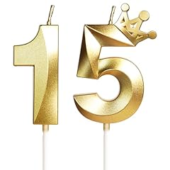 15th birthday candles for sale  Delivered anywhere in USA 