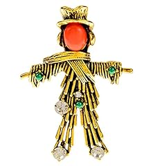 Scarecrow enamel brooch for sale  Delivered anywhere in USA 