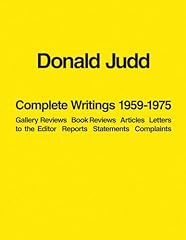 Donald judd complete for sale  Delivered anywhere in USA 