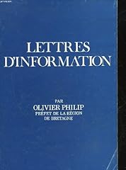 Lettres information d'occasion  Livré partout en France