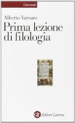 Prima lezione filologia usato  Spedito ovunque in Italia 