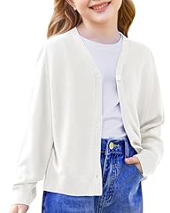 Girls white cardigan for sale  Delivered anywhere in USA 