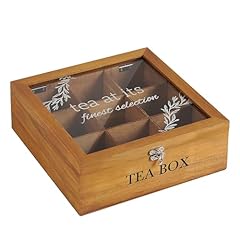 Tea box wooden for sale  Delivered anywhere in Ireland