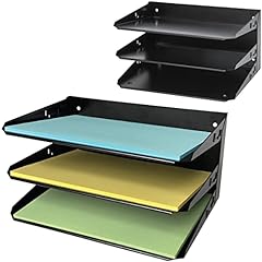 Merangue Metal 3-Tier Shelf Trays, Letter Size, Label for sale  Delivered anywhere in Canada