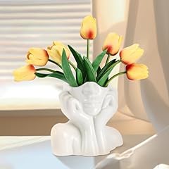 Face vase white for sale  Delivered anywhere in USA 