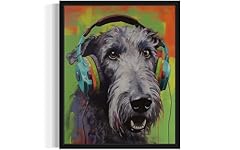 Irish wolfhound abstract for sale  Delivered anywhere in USA 