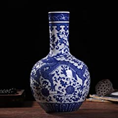 Jingdezhen Ceramic Vase Chinese Blue and White Porcelain for sale  Delivered anywhere in Canada
