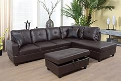 Sienwiey brown leather for sale  Delivered anywhere in USA 