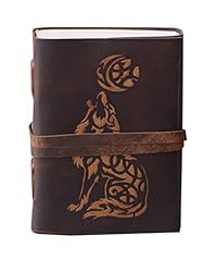 Wolf leather journal for sale  Delivered anywhere in USA 