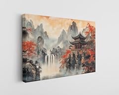Japanese landscape canvas for sale  Delivered anywhere in USA 